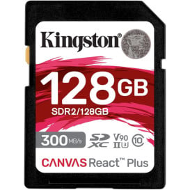 Karta pamięci Kingston 128GB Canvas React Plus 300R/260W UHS-II U3 SDR2/128GB