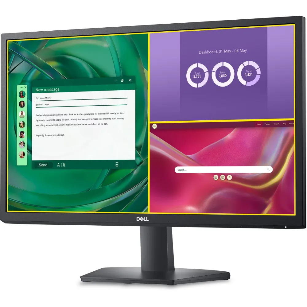 Monitor Dell SE2425H 210-BNHL - 23,8"/1920x1080 (Full HD)/75Hz/VA/5 ms/Czarny