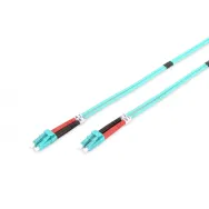 Patchcord światłowodowy krosowy Digitus DK-2533-02, 3 LC, LC, dplx, MM 50, 125, OM3, LSOH, 2m, turkusowy | Sklep ITnes.pl, IT for BUSINESS