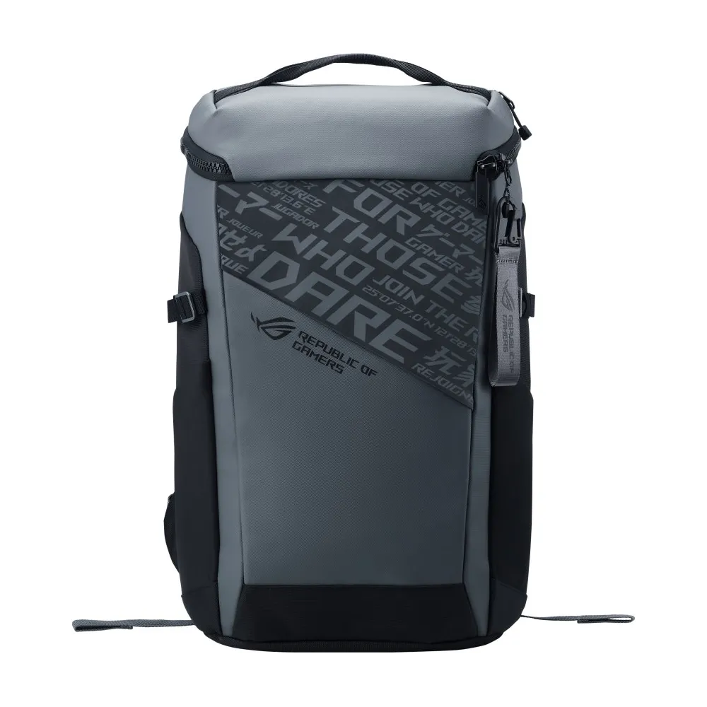 Plecak na laptopa ASUS ROG Ranger BP2701 Gaming Backpack Cybertext Edition 90XB06L0-BBP010 - 17", Szary, Czarny