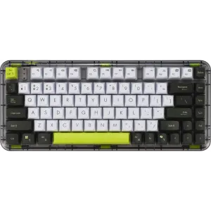 Klawiatura bezprzewodowa ASUS Jelly75 Keyboard KD201 90XB0A10-BKB050 - Biała, Zielona