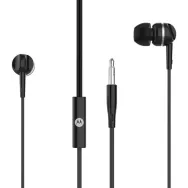 Słuchawki przewodowe z mikrofonem Motorola Pace 105 Earphones 5012786038493 - Jack 3,5mm, Czarne