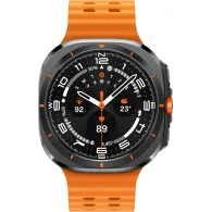Smartwatch Samsung Galaxy Watch Ultra SM-L705FDAAEUE - 47 mm, LTE, Szary tytan, Marine Band pomarańczowy, S|M|L