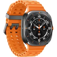 Smartwatch Samsung Galaxy Watch Ultra (2025) SM-L705FZB2EUE - 47 mm, LTE, Szary tytan, Marine Band pomarańczowy, S|M|L