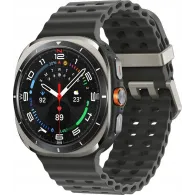 Smartwatch Samsung Galaxy Watch Ultra (2025) SM-L705FZS2EUE - 47 mm, LTE, Srebrny tytan, Marine Band ciemnoszary, S/M/L
