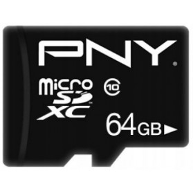 Karta pamięci PNY Performance Plus MicroSDXC 64 GB P-SDU64G10PPL-GE - Class 10, Czarna