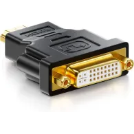 Adapter Gembird A-HDMI-DVI-3 - HDMI(M) do DVI-D(F) 24+1 Single link, Czarny