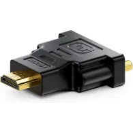 Adapter Gembird A-HDMI-DVI-3 - HDMI(M) do DVI-D(F) 24+1 Single link, Czarny