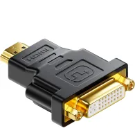 Adapter Gembird A-HDMI-DVI-3 - HDMI(M) do DVI-D(F) 24+1 Single link, Czarny