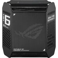 Wzmacniacz Wi-Fi ASUS ROG Rapture GT6 GT6 (1PK) BLACK AX10000 - Tri-band, Wi-Fi 6 (802.11ax), Czarny