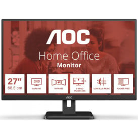 Monitor AOC Q27E3UAM - 27"/2560x1440 (QHD)/75Hz/VA/4 ms/Czarny