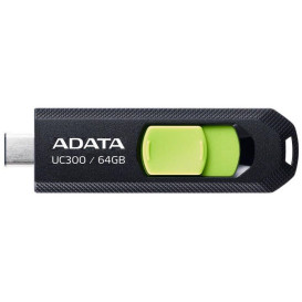 Pendrive ADATA UC300 64 GB ACHO-UC300-64G-RBK/GN - USB3.2-C Gen1, Czarny, Zielony