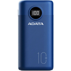 Powerbank ADATA P10000QCD 10000mAh AP10000QCD-DGT-CDB - USB-A (Out)/USB-C (In/Out)/Niebieski