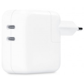 Ładowarka sieciowa Apple Power Adapter 35W MNWP3ZM/A - 2 x USB-C, Biała