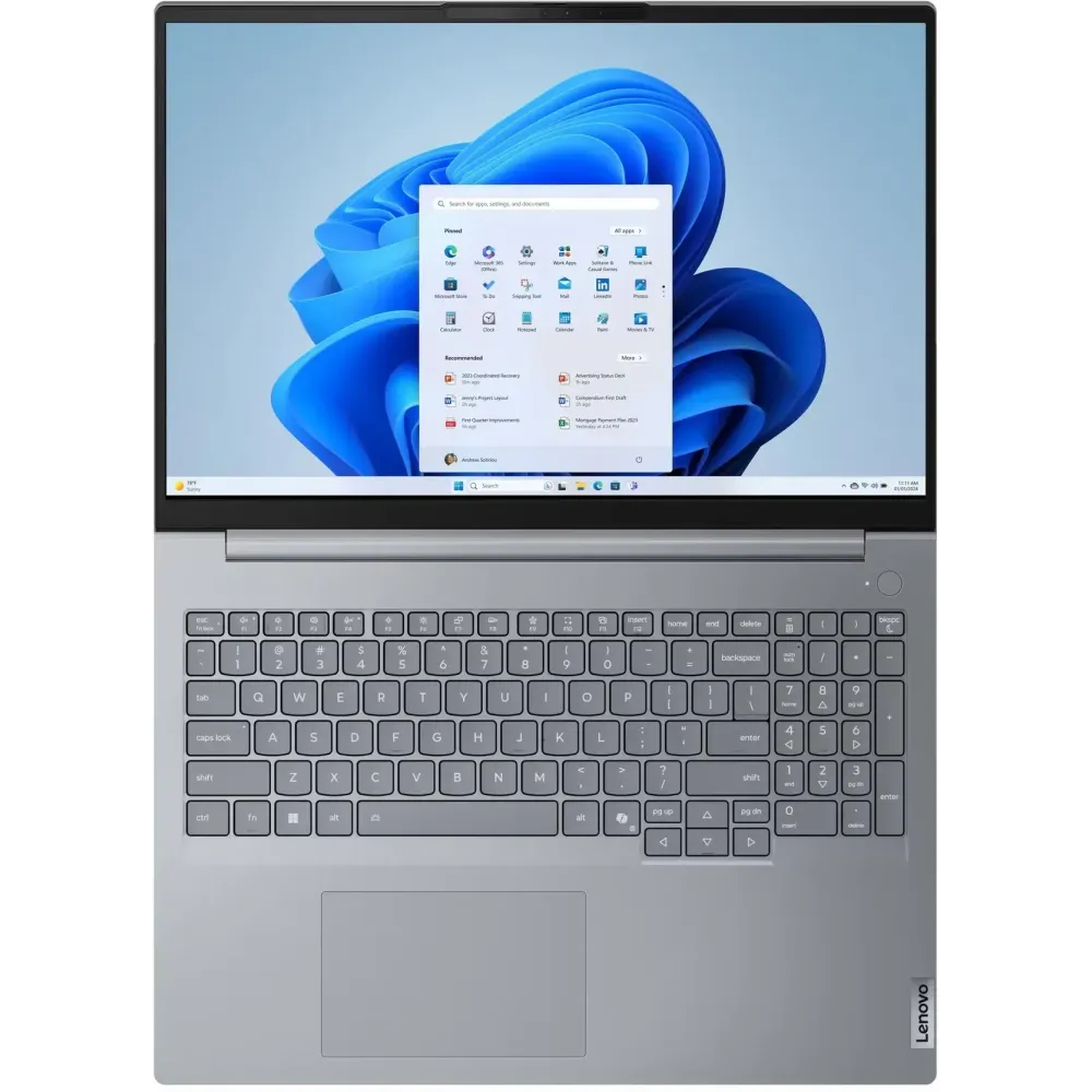Zdjęcie produktu Laptop Lenovo ThinkBook 16 G9 IRL 21US7KUWNPB - Core 5 210H/16" WUXGA IPS/RAM 32GB/SSD 512GB + SSD 2TB/Szary/Windows 11 Pro