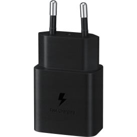 Ładowarka sieciowa Samsung USB-C 15W EP-T1510NBEGEU - Brak kabla, Czarna