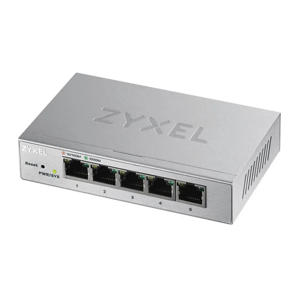 Switch zarządzalny Zyxel GS1200-5-EU0101F, Desktop, 5 x LAN 10|100|1000 Mbps | Sklep ITnes.pl, IT for BUSINESS