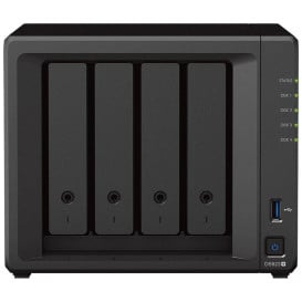 Serwer NAS Synology Desktop Plus DS923PL3F - Tower/AMD Ryzen R1600/4 GB RAM/8 TB/4 wnęki/2 x M.2/hot-swap/3 lata Carry-in