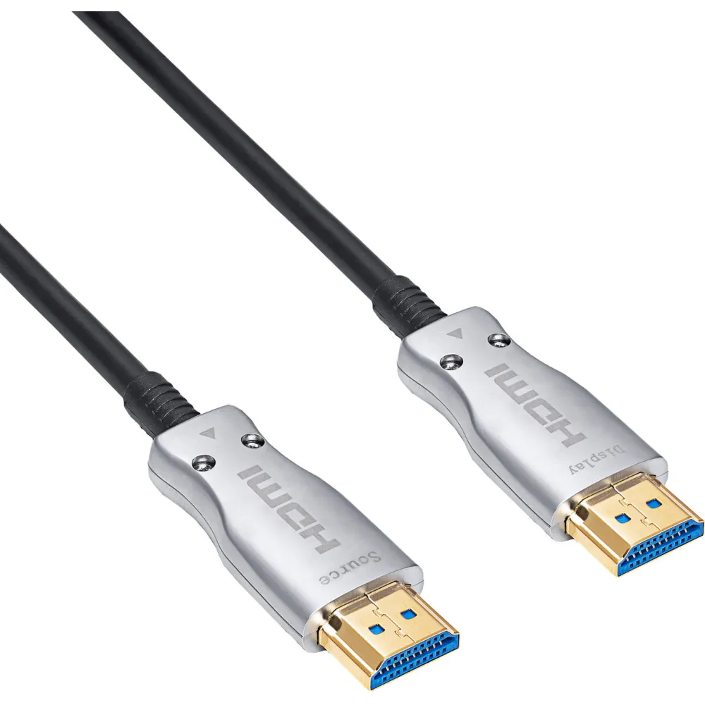 Kabel HDMI 2.1 Optyczny AOC Akyga AK-HD-400L - 40 m, Czarny