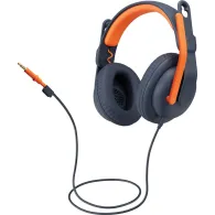 Zestaw słuchawkowy Logitech Zone Learn 981-001389 - Jack 3,5 mm, Niebiesko-Pomarańczowe