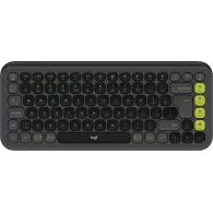 Klawiatura bezprzewodowa Logitech POP Icon Keys 920-013071 - Grafitowa i zielona