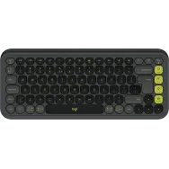 Klawiatura bezprzewodowa Logitech POP Icon Keys 920-013071 - Grafitowa i zielona