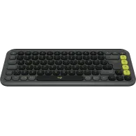 Klawiatura bezprzewodowa Logitech POP Icon Keys 920-013071 - Grafitowa i zielona
