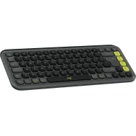 Klawiatura bezprzewodowa Logitech POP Icon Keys 920-013071 - Grafitowa i zielona