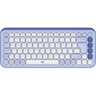 Klawiatura bezprzewodowa Logitech POP Icon Keys 920-013074 - Liliowa i biała