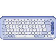 Klawiatura bezprzewodowa Logitech POP Icon Keys 920-013074 - Liliowa i biała