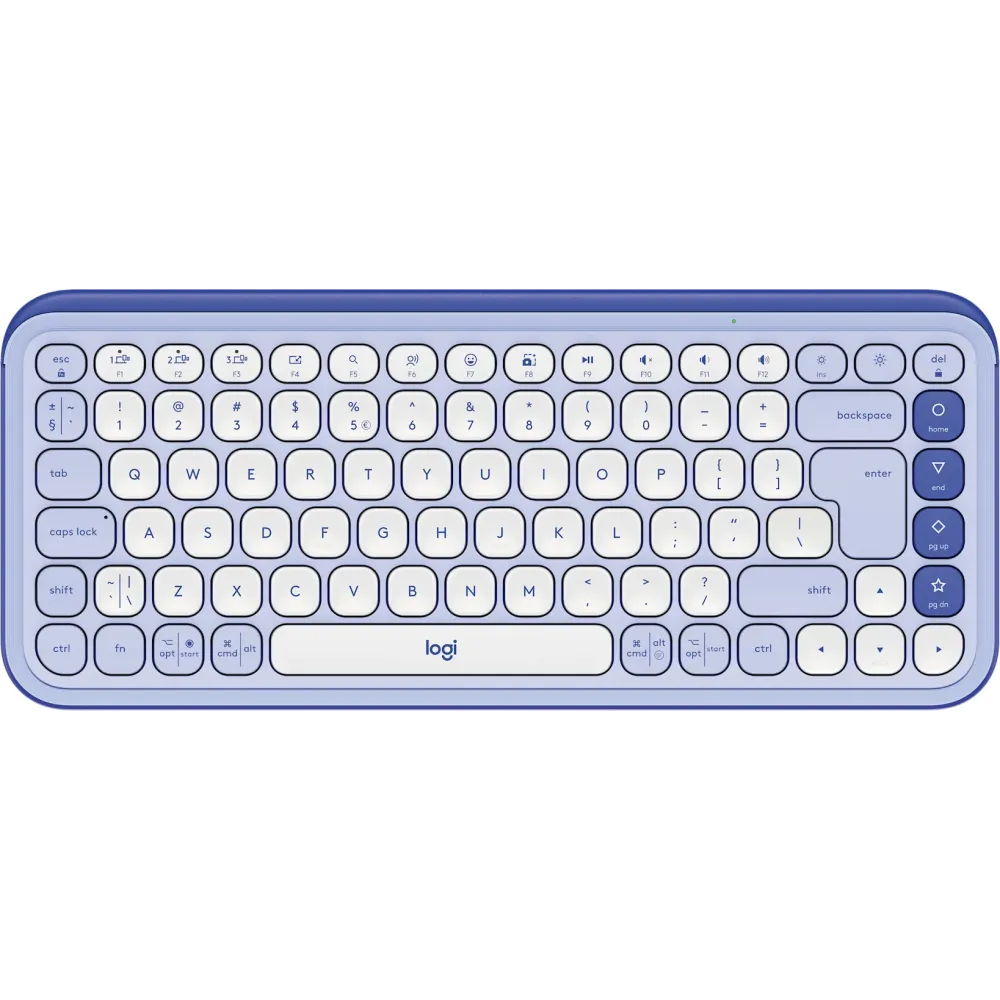 Klawiatura bezprzewodowa Logitech POP Icon Keys 920-013074 - Liliowa i biała