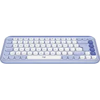 Klawiatura bezprzewodowa Logitech POP Icon Keys 920-013074 - Liliowa i biała
