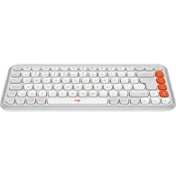 Klawiatura bezprzewodowa Logitech POP Icon Keys 920-013072 - Pomarańczowa i biała