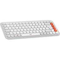 Klawiatura bezprzewodowa Logitech POP Icon Keys 920-013072 - Pomarańczowa i biała