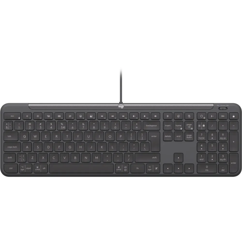 Klawiatura Logitech Signature Slim Wired K620 for Business 920-013333 - Grafitowa