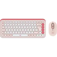 Zestaw bezprzewodowy klawiatury i myszy Logitech POP Icon Combo 920-013142, Różowy i biały | Sklep ITnes.pl, IT for BUSINESS