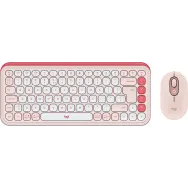 Zestaw bezprzewodowy klawiatury i myszy Logitech POP Icon Combo 920-013142, Różowy i biały | Sklep ITnes.pl, IT for BUSINESS