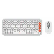 Zestaw bezprzewodowy klawiatury i myszy Logitech POP Icon Combo 920-013141, Pomarańczowy i biały | Sklep ITnes.pl, IT for BUSINESS