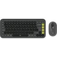 Zestaw bezprzewodowy klawiatury i myszy Logitech POP Icon Combo 920-013140, Grafitowy i zielony | Sklep ITnes.pl, IT for BUSINESS