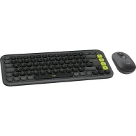Zestaw bezprzewodowy klawiatury i myszy Logitech POP Icon Combo 920-013140, Grafitowy i zielony | Sklep ITnes.pl, IT for BUSINESS