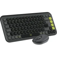 Zestaw bezprzewodowy klawiatury i myszy Logitech POP Icon Combo 920-013140, Grafitowy i zielony | Sklep ITnes.pl, IT for BUSINESS