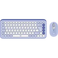 Zestaw bezprzewodowy klawiatury i myszy Logitech POP Icon Combo 920-013078, Liliowy i biały | Sklep ITnes.pl, IT for BUSINESS
