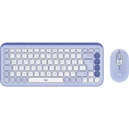 Zestaw bezprzewodowy klawiatury i myszy Logitech POP Icon Combo 920-013078, Liliowy i biały | Sklep ITnes.pl, IT for BUSINESS