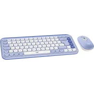 Zestaw bezprzewodowy klawiatury i myszy Logitech POP Icon Combo 920-013078, Liliowy i biały | Sklep ITnes.pl, IT for BUSINESS