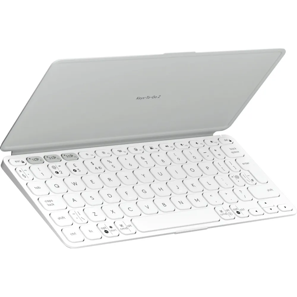 Klawiatura bezprzewodowa Logitech Keys-to-Go 2 920-012985 - Jasnoszara