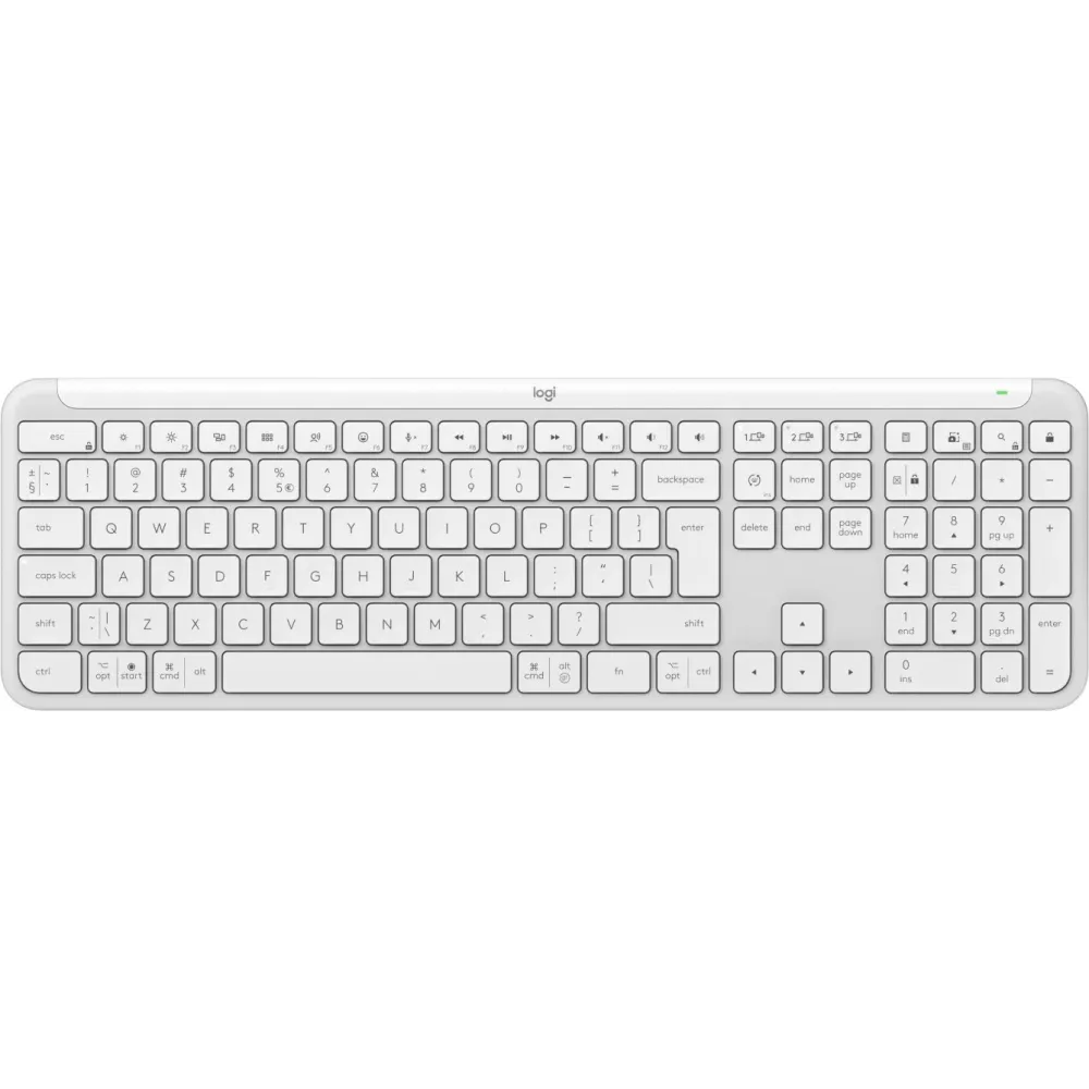 Klawiatura bezprzewodowa Logitech Signature Slim Keyboard K950 920-012466 - US, Biała