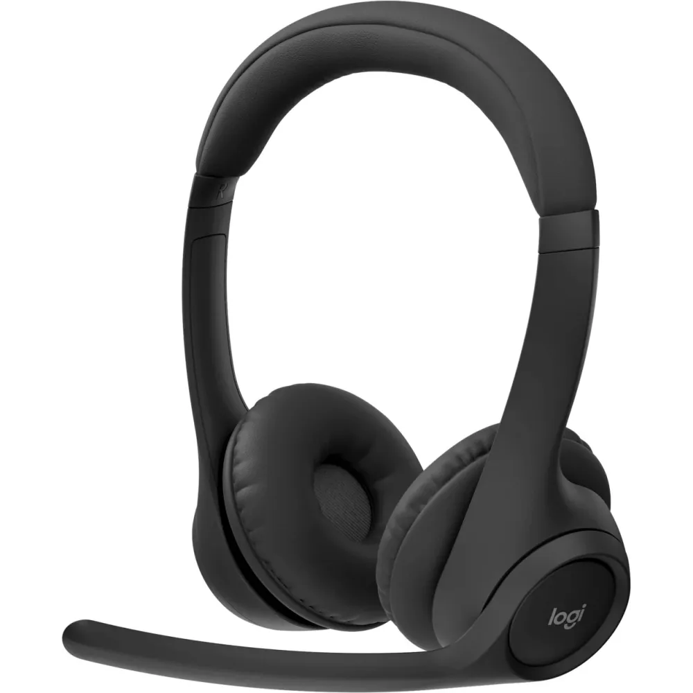 Zestaw słuchawkowy Logitech Zone 305 981-001453 - UC, z odbiornikiem, Czarny