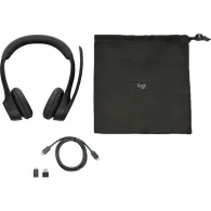 Zestaw słuchawkowy Logitech Zone 305 981-001453 - UC, z odbiornikiem, Czarny
