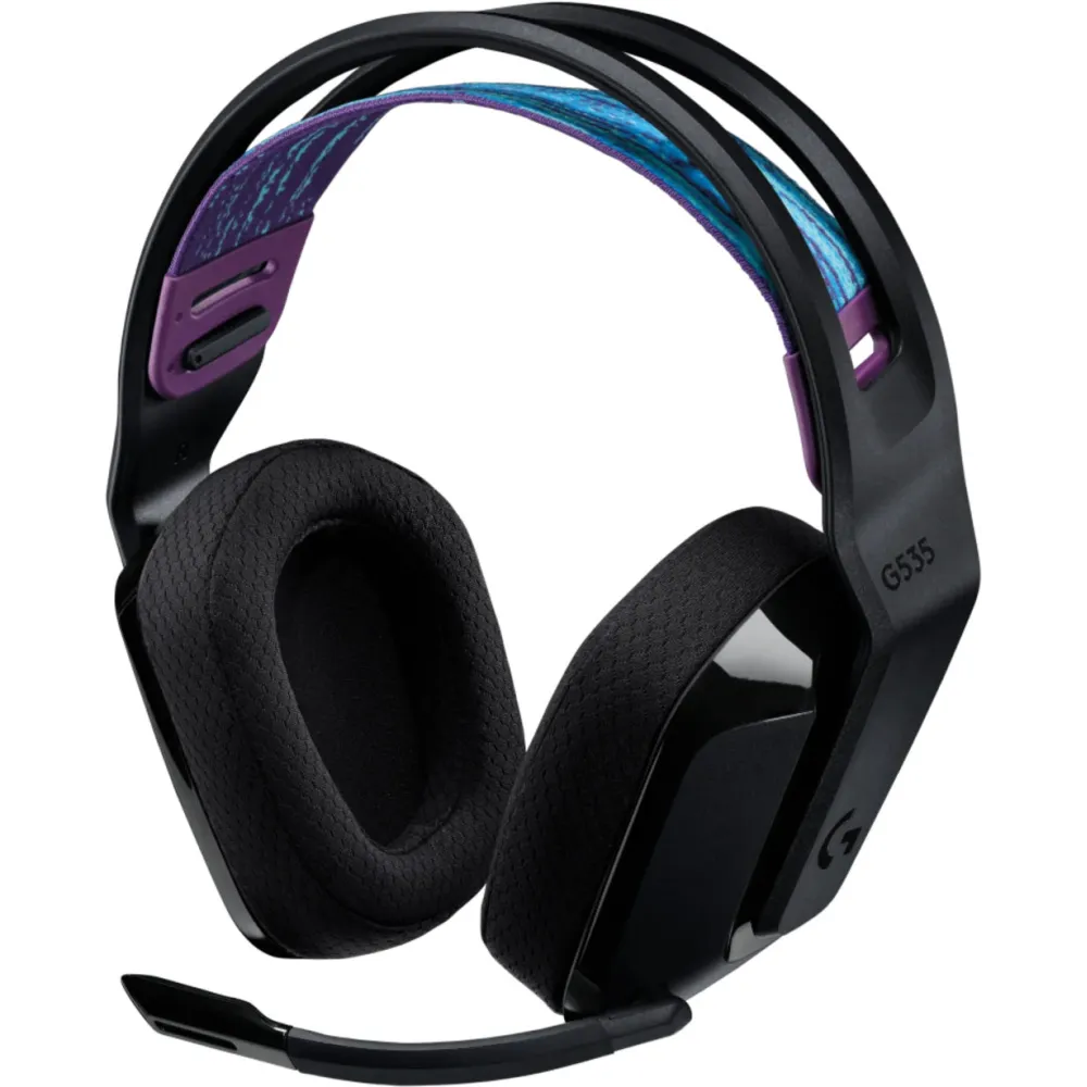 Zestaw słuchawkowy Logitech G535 LIGHTSPEED Wireless Gaming Headset 939-002219 - Czarny