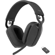 Słuchawki bezprzewodowe Logitech Zone Vibe Wireless 981-001199 - UC, z odbiornikiem, Grafitowe